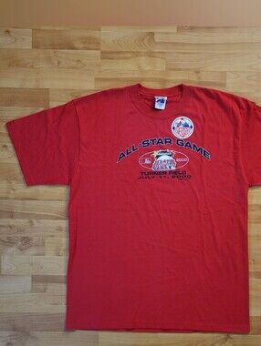Deadstock Majestic Red Atlanta All-Star Game 2000 Y2K Graphic T-shirt, Men's 2XL